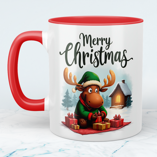 Lustige Weihnachtselch-Tasse – Bedruckte Weihnachtstasse als perfektes Geschenk für die Festtage!