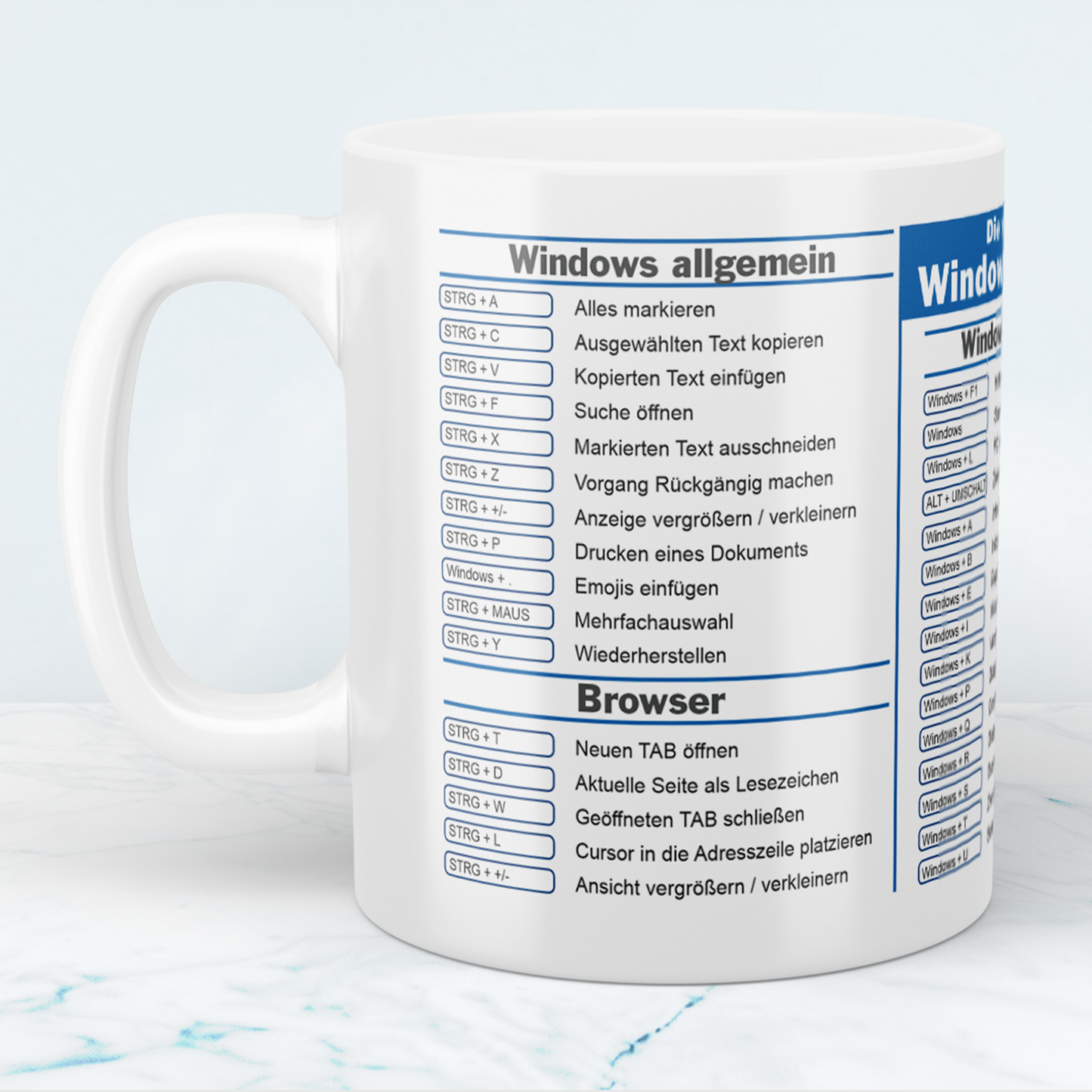 Windows ShortCuts Vorlage - Digitaler Download, lustige Tassen, Mockup Becher, Kaffeetassen, Sofort Drucken und Tasse erstellen
