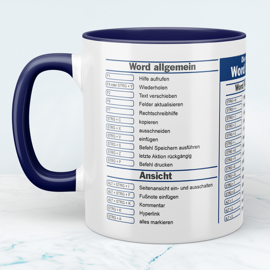 Word Bundle – Tasse & Mauspad mit Shortcuts | Ideal für Word-Fans