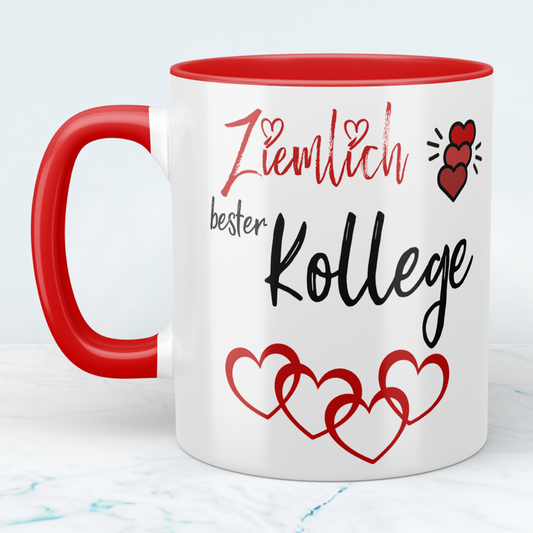 Pretty Best Colleague Mug Perfect gift for friends and work colleagues Funny coffee mug for office and everyday life