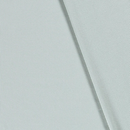 Rib Jersey Stoff Uni Eisblau 0,5m