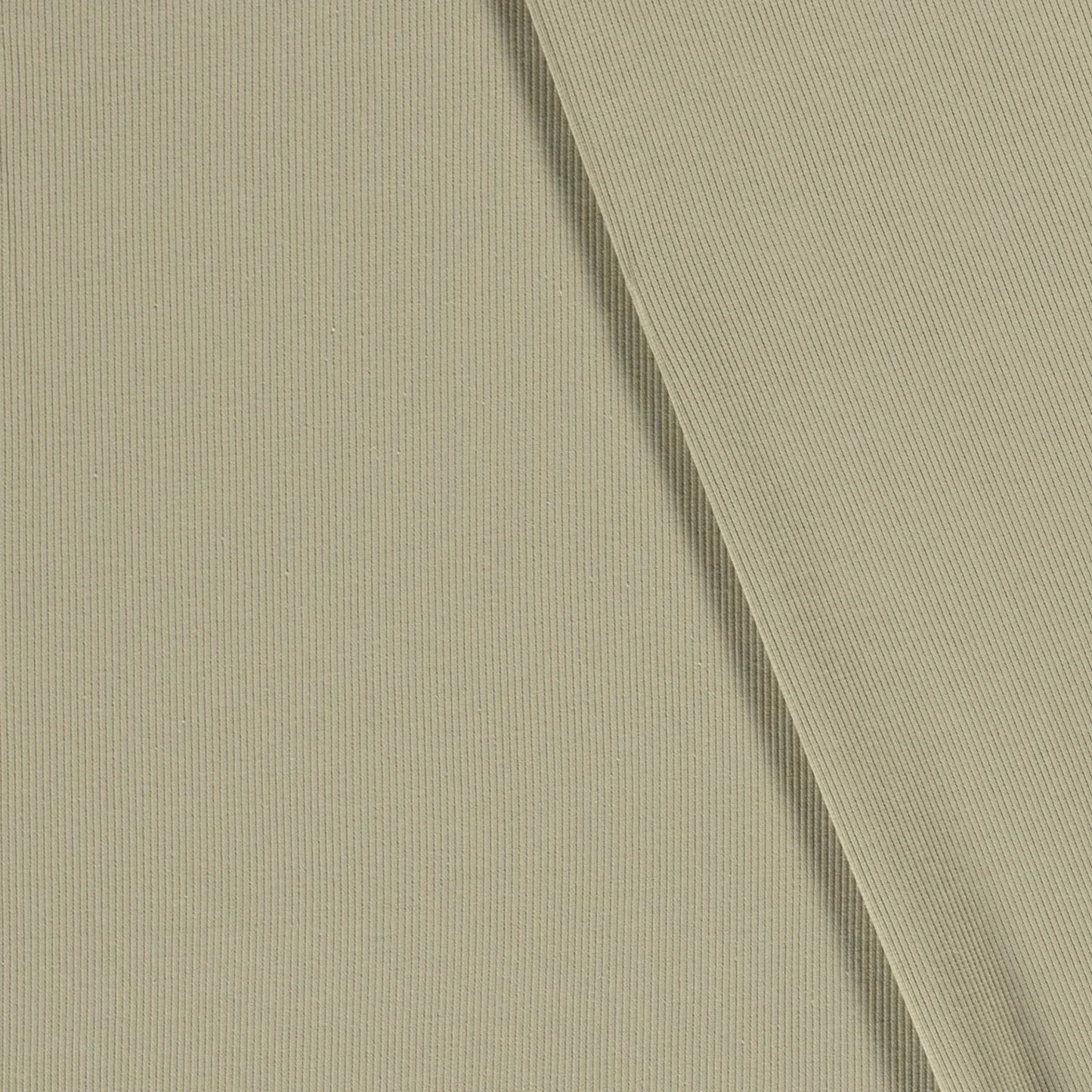 Rib Jersey Stoff Olive / Grün 0,5m