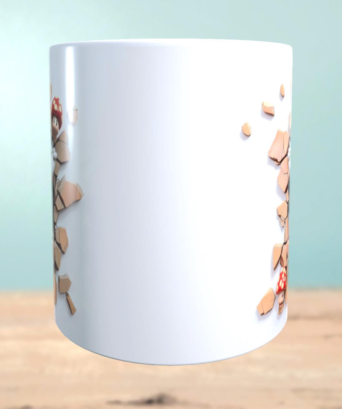 Mug with 3D effect Super Mario motif 3 sublimation print, cup size 11oz (330 ml), beautiful motif, various colors selectable