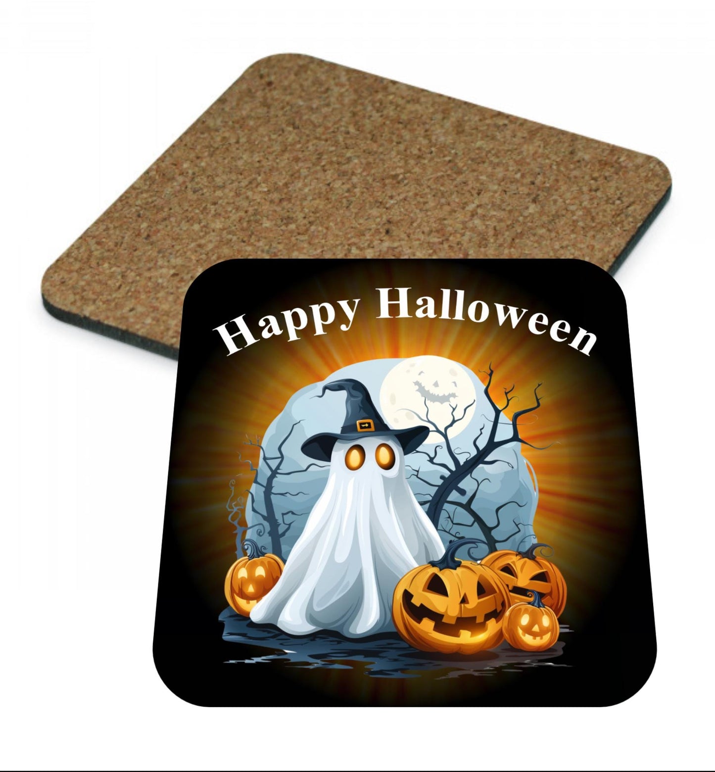 Lustiger Kork Untersetzer für Halloween, Geschenk, versch. Motive