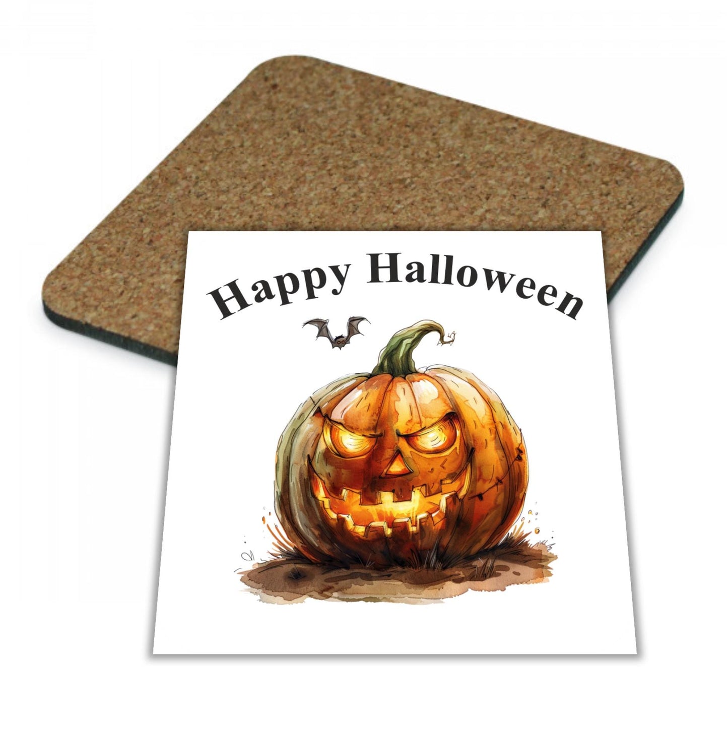 Cork Coasters Halloween Design, Drink Coasters, Various Designs