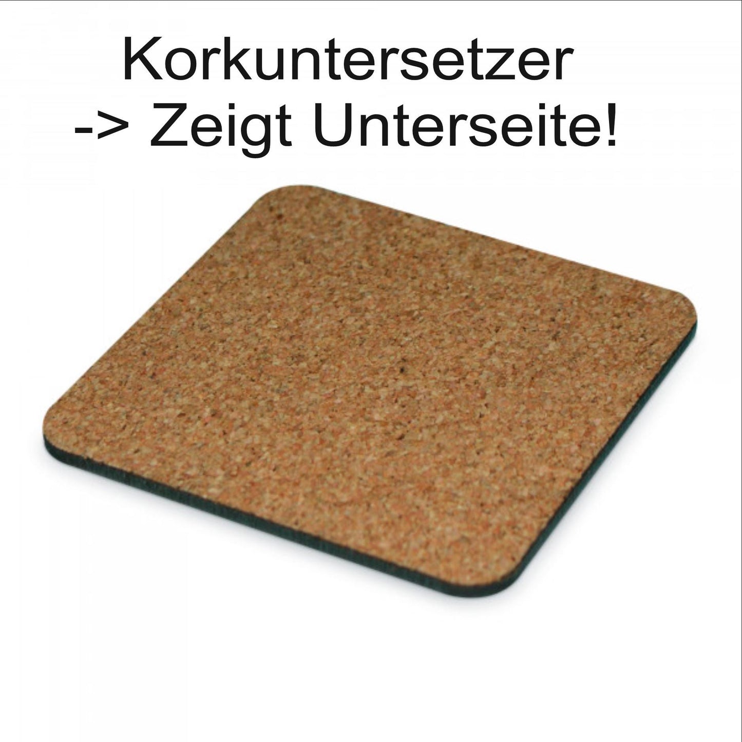 Christmas cork coasters with funny motifs