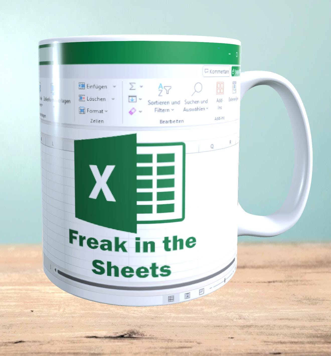 Freak in the Sheets Excel Template - Digital Download, Funny Mugs, Mockup Mugs, Coffee Mugs, Instant Print and Create Mug