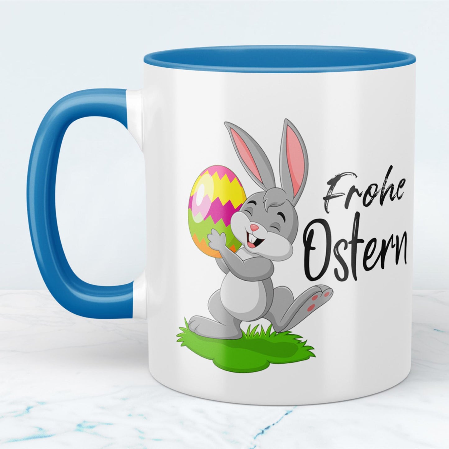 Frohe Ostern! Charmante Tasse für die Feiertage, versch. Farben, Happy Easter