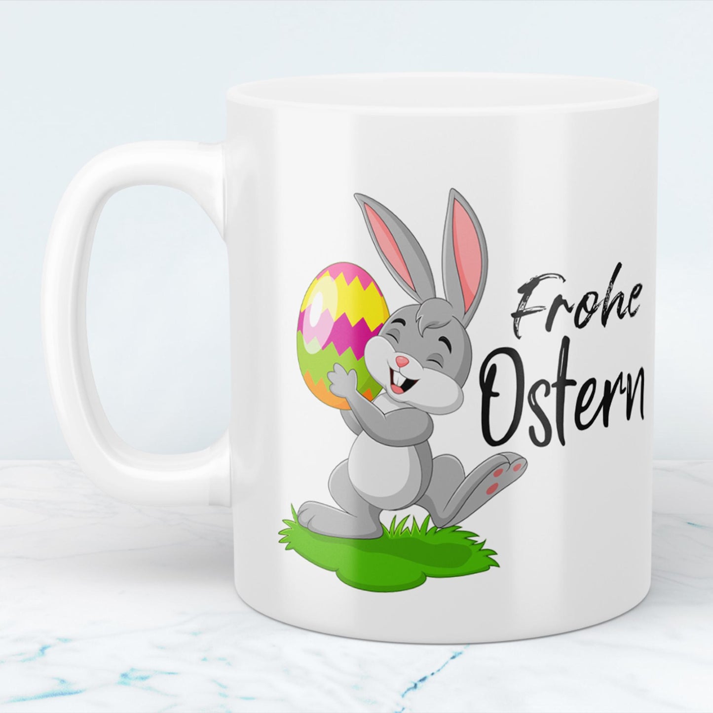 Frohe Ostern! Charmante Tasse für die Feiertage, versch. Farben, Happy Easter