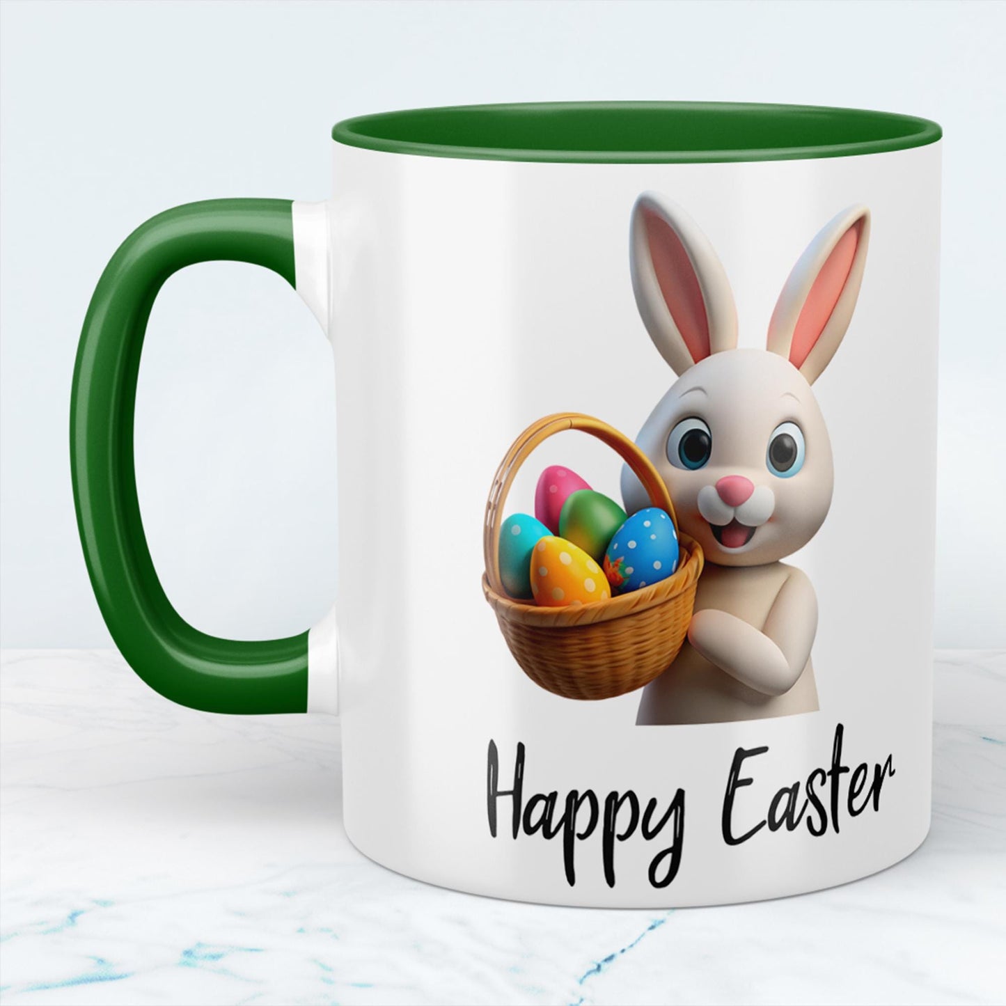 Osterkaffee Tasse Frohe Ostern Liebevoll gestaltet für die Feiertage, versch. Farben, Happy Easter