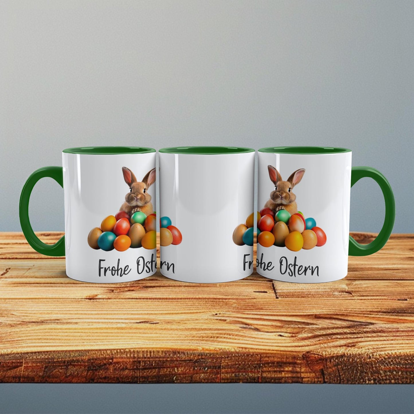 Osterhasen Tasse Frohe Ostern Lustiges Geschenk für die ganze Familie, versch. Farben, Happy Easter