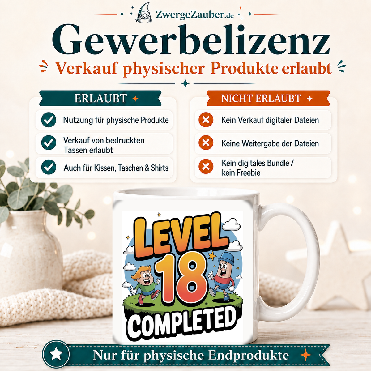ZwergeZauber Tassendesign Level 18 Completed – Verkaufsbild 4