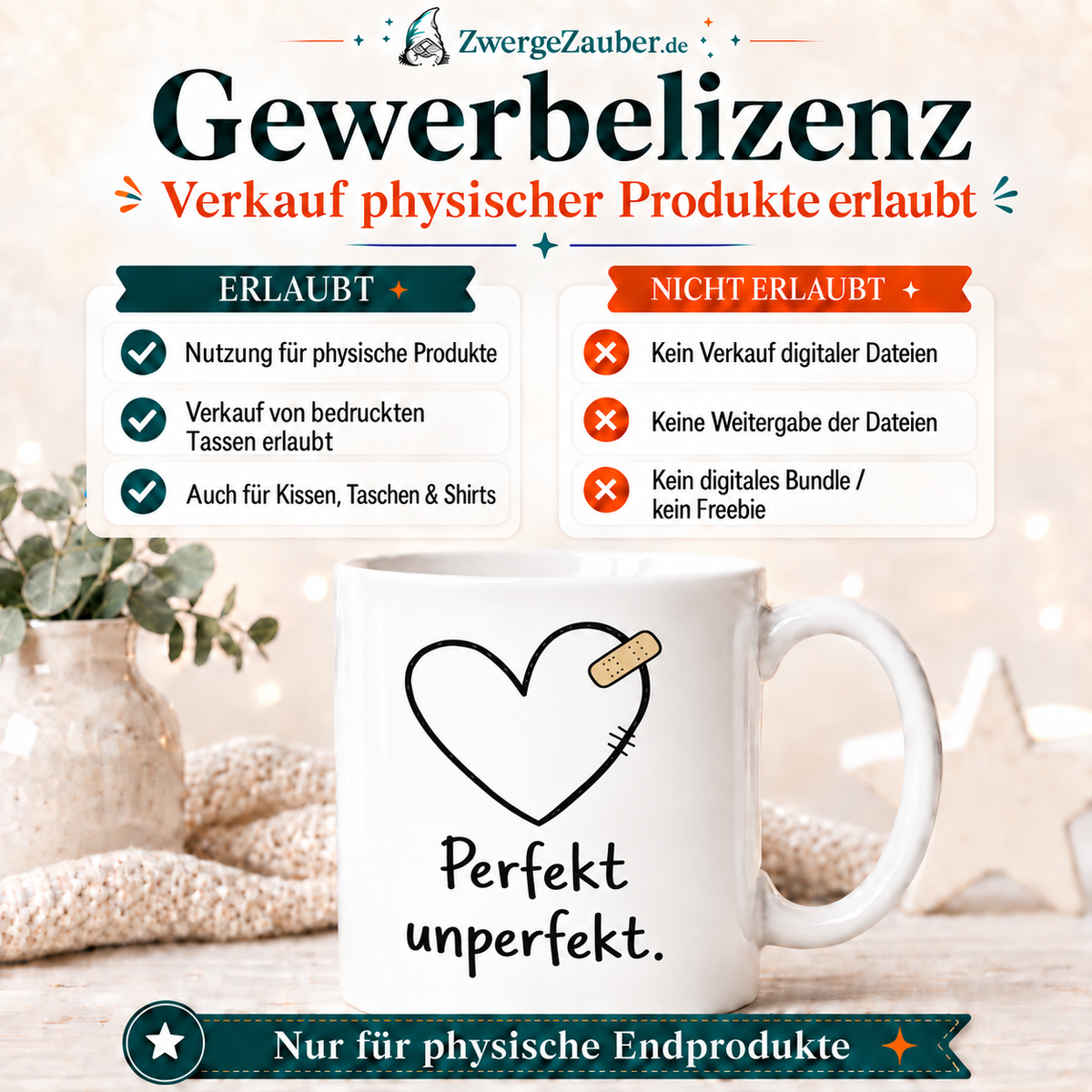 ZwergeZauber Tassendesign Perfekt unperfekt. – Verkaufsbild 4