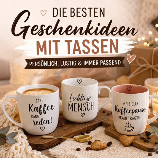 ☕ Die besten Geschenkideen mit Tassen – persönlich, lustig & immer passend