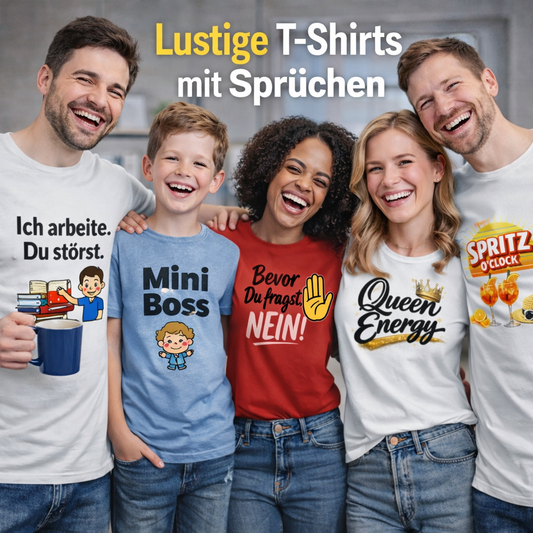 Lustige T-Shirts mit Sprüchen – Die besten Ideen für Kinder, Frauen und Männer