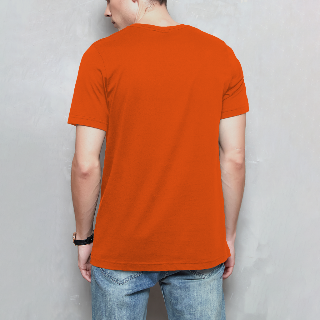 Herren T-Shirt „Ich bin nicht klein – ich bin platzsparend“ – Lustiges Spruchshirt (weisse Schrift)