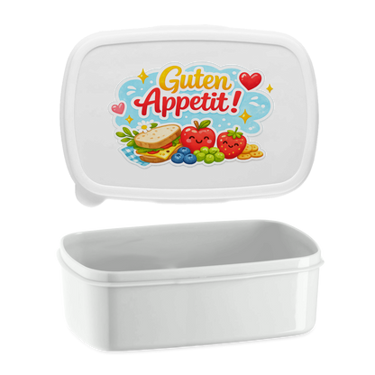 Lunchbox „Guten Appetit!“ – Brotdose mit Spruch, ideal für Schule, Kindergarten & Büro
