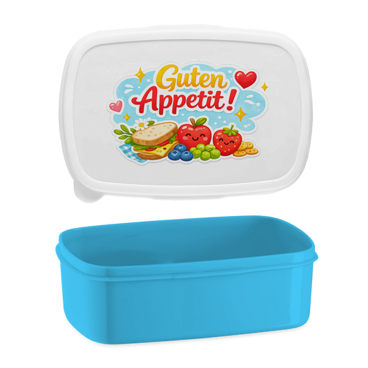 Lunchbox „Guten Appetit!“ – Brotdose mit Spruch, ideal für Schule, Kindergarten & Büro