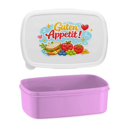 Lunchbox „Guten Appetit!“ – Brotdose mit Spruch, ideal für Schule, Kindergarten & Büro