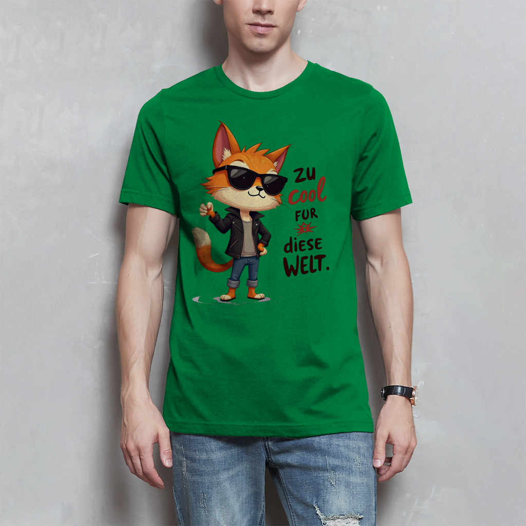 Herren T-Shirt „Zu cool für diese Welt“ – Lustiges Sprüche Shirt mit Coolness