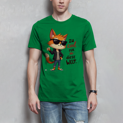 Herren T-Shirt „Zu cool für diese Welt“ – Lustiges Sprüche Shirt mit Coolness