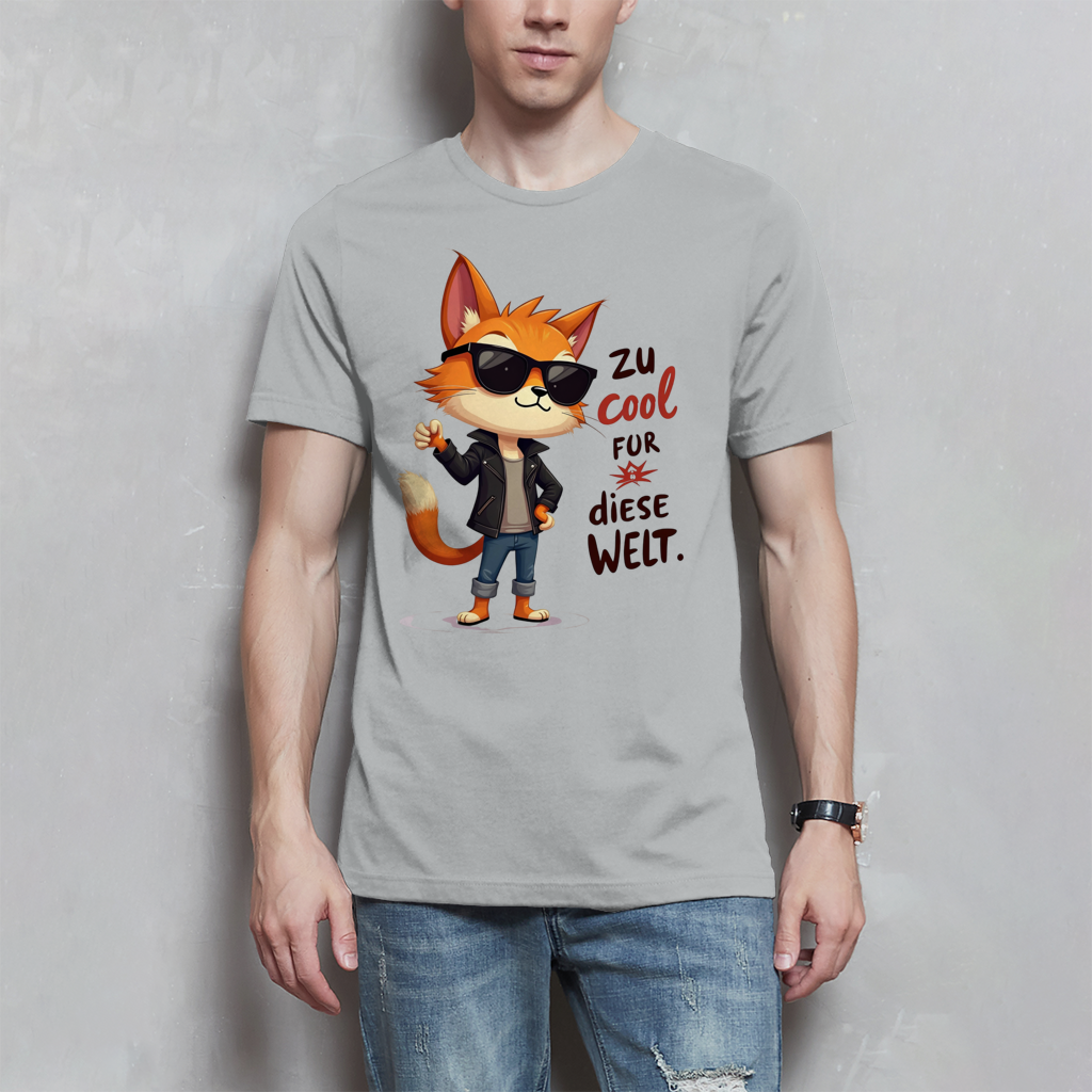 Herren T-Shirt „Zu cool für diese Welt“ – Lustiges Sprüche Shirt mit Coolness