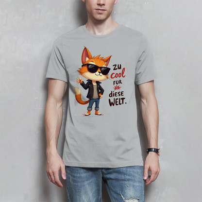 Herren T-Shirt „Zu cool für diese Welt“ – Lustiges Sprüche Shirt mit Coolness