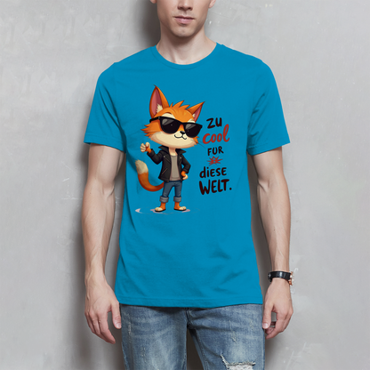 Herren T-Shirt „Zu cool für diese Welt“ – Lustiges Sprüche Shirt mit Coolness