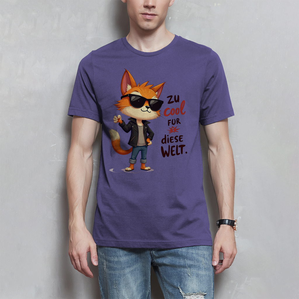 Herren T-Shirt „Zu cool für diese Welt“ – Lustiges Sprüche Shirt mit Coolness