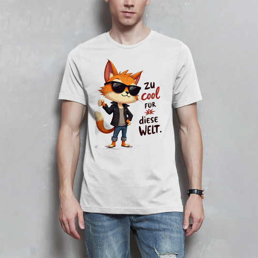 Herren T-Shirt „Zu cool für diese Welt“ – Lustiges Sprüche Shirt mit Coolness