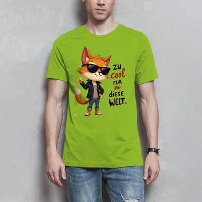 Herren T-Shirt „Zu cool für diese Welt“ – Lustiges Sprüche Shirt mit Coolness