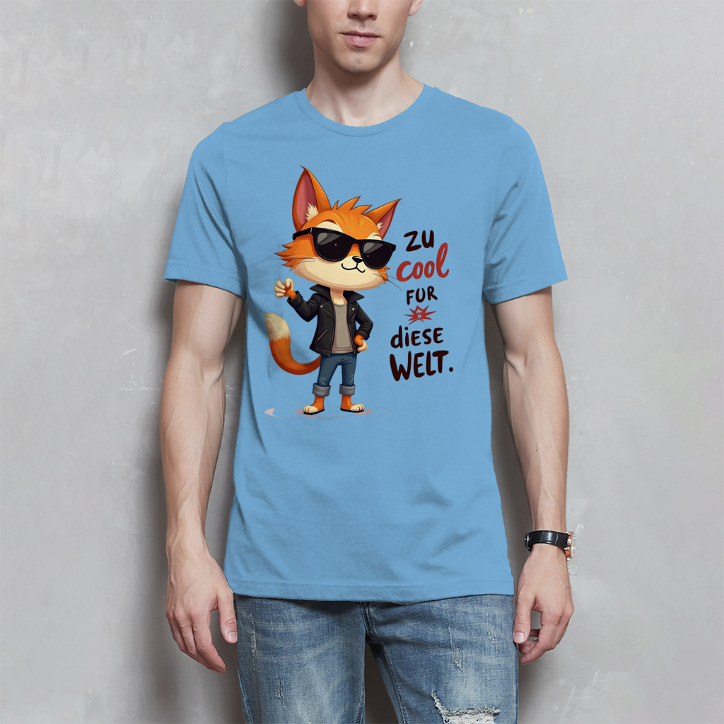 Herren T-Shirt „Zu cool für diese Welt“ – Lustiges Sprüche Shirt mit Coolness
