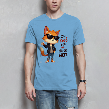 Herren T-Shirt „Zu cool für diese Welt“ – Lustiges Sprüche Shirt mit Coolness