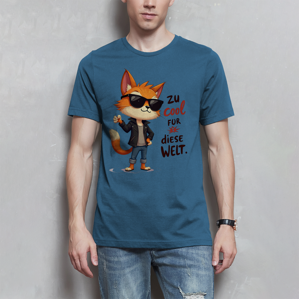 Herren T-Shirt „Zu cool für diese Welt“ – Lustiges Sprüche Shirt mit Coolness