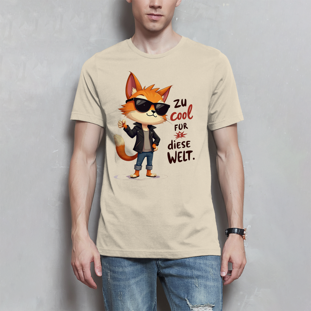 Herren T-Shirt „Zu cool für diese Welt“ – Lustiges Sprüche Shirt mit Coolness