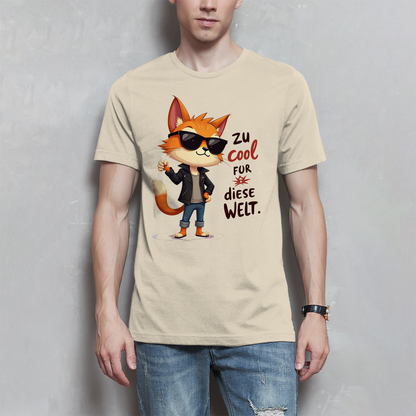 Herren T-Shirt „Zu cool für diese Welt“ – Lustiges Sprüche Shirt mit Coolness