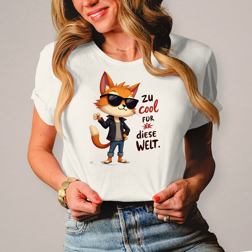 Damen T-Shirt „Zu cool für diese Welt“ – Lustiges Sprüche & Statement Shirt