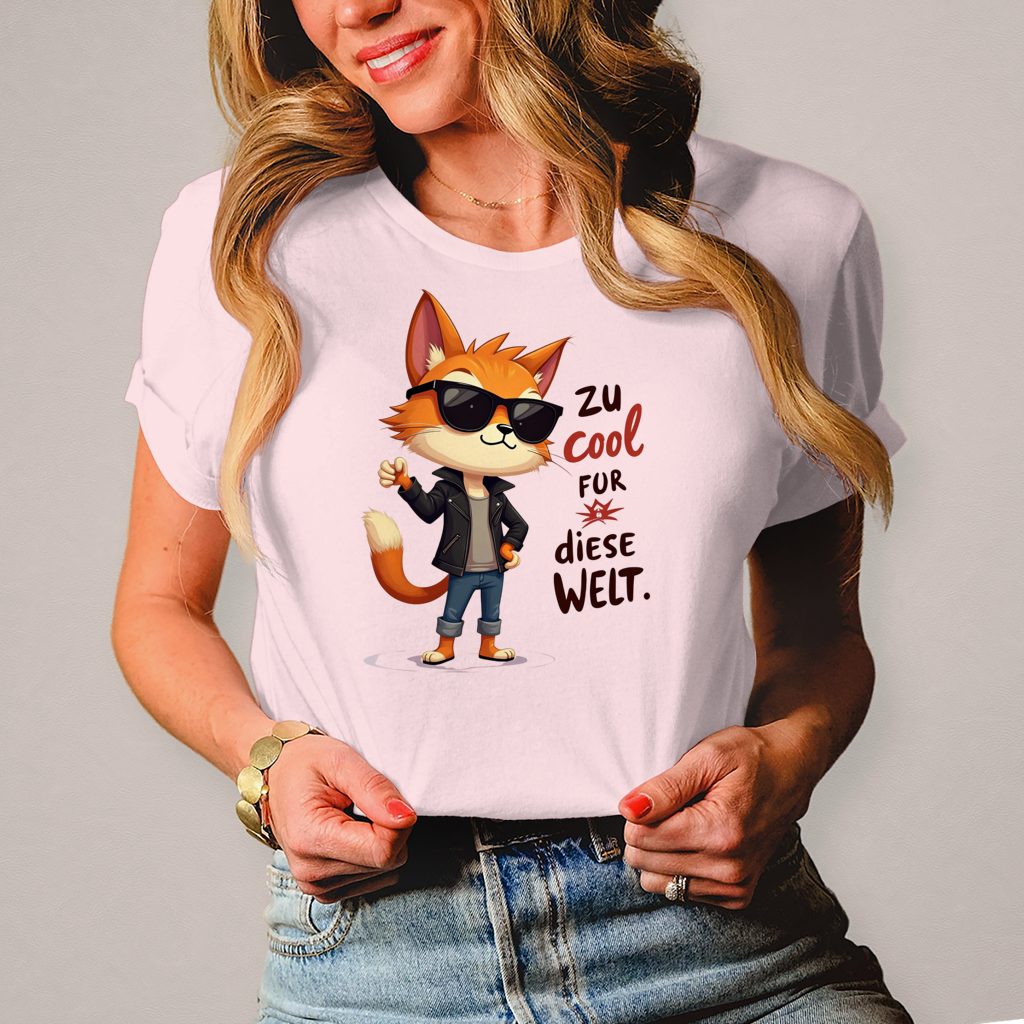 Damen T-Shirt „Zu cool für diese Welt“ – Lustiges Sprüche & Statement Shirt
