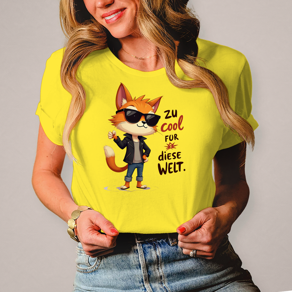 Damen T-Shirt „Zu cool für diese Welt“ – Lustiges Sprüche & Statement Shirt