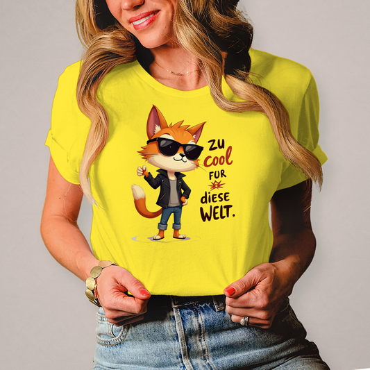 Damen T-Shirt „Zu cool für diese Welt“ – Lustiges Sprüche & Statement Shirt