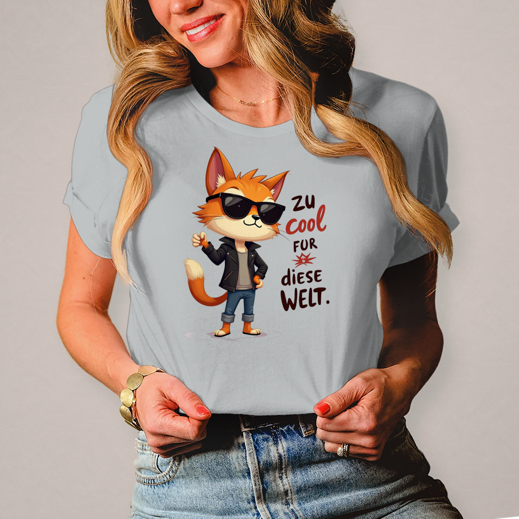 Damen T-Shirt „Zu cool für diese Welt“ – Lustiges Sprüche & Statement Shirt