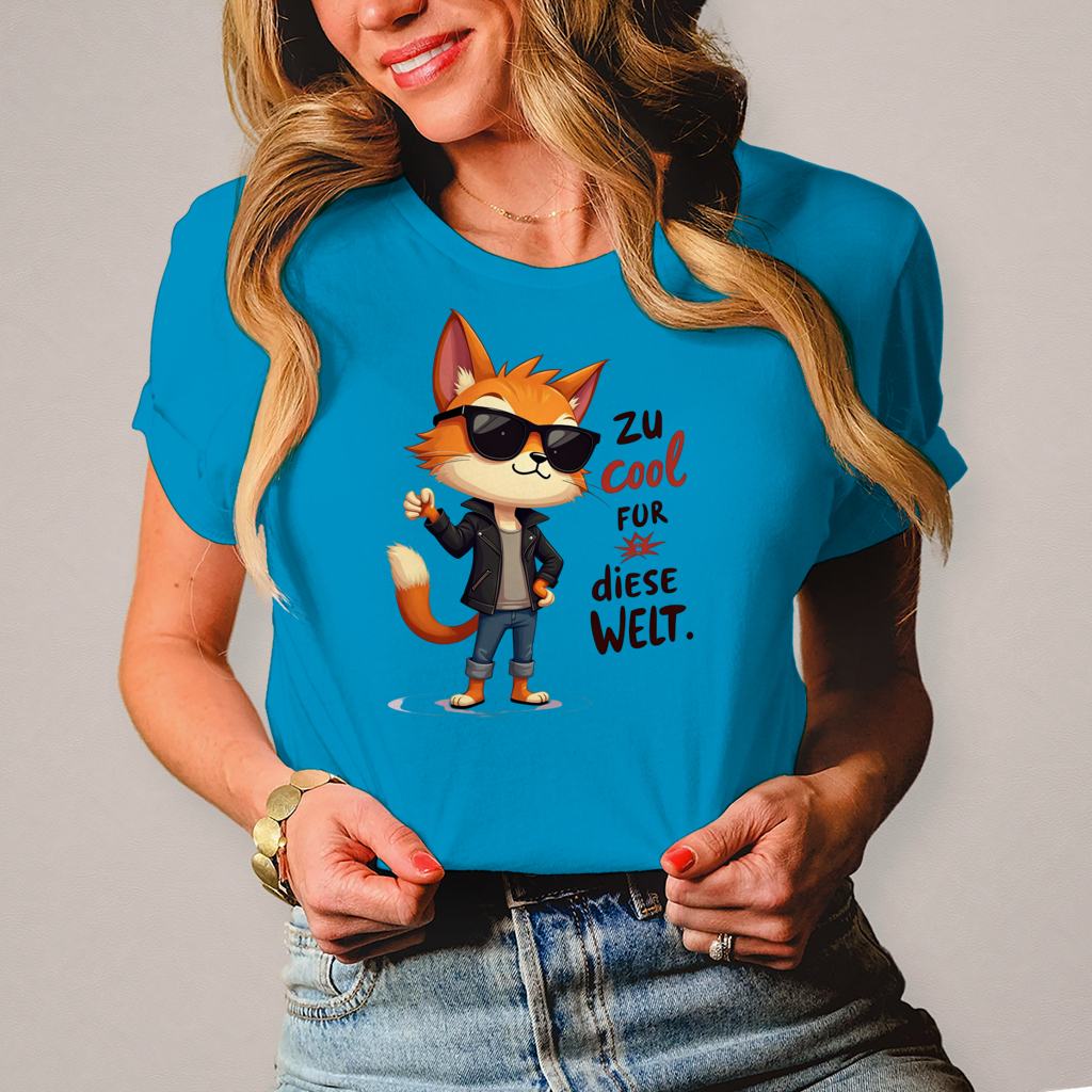 Damen T-Shirt „Zu cool für diese Welt“ – Lustiges Sprüche & Statement Shirt