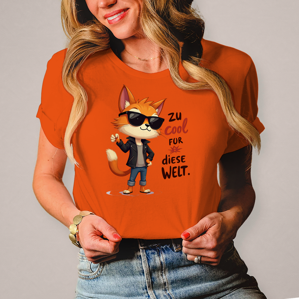 Damen T-Shirt „Zu cool für diese Welt“ – Lustiges Sprüche & Statement Shirt