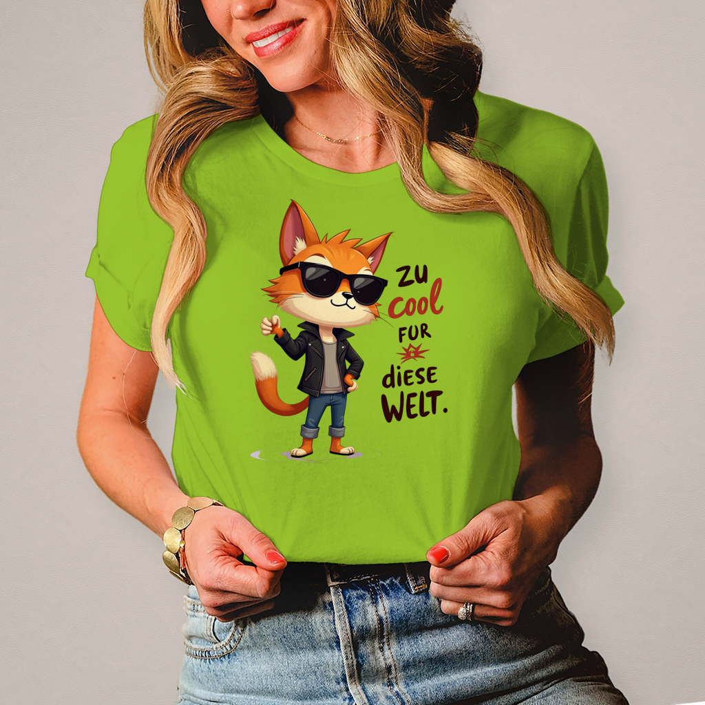 Damen T-Shirt „Zu cool für diese Welt“ – Lustiges Sprüche & Statement Shirt