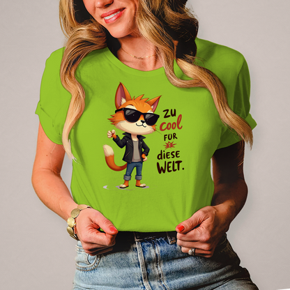 Damen T-Shirt „Zu cool für diese Welt“ – Lustiges Sprüche & Statement Shirt