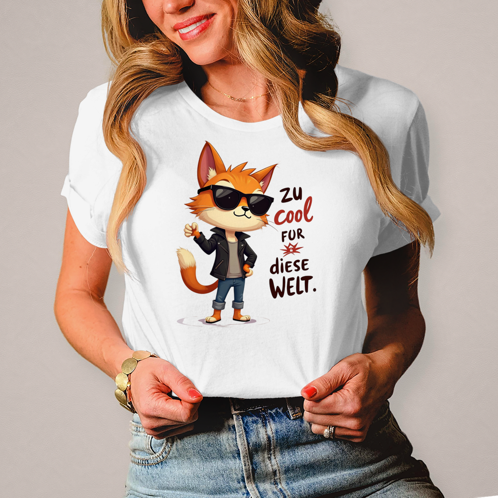Damen T-Shirt „Zu cool für diese Welt“ – Lustiges Sprüche & Statement Shirt