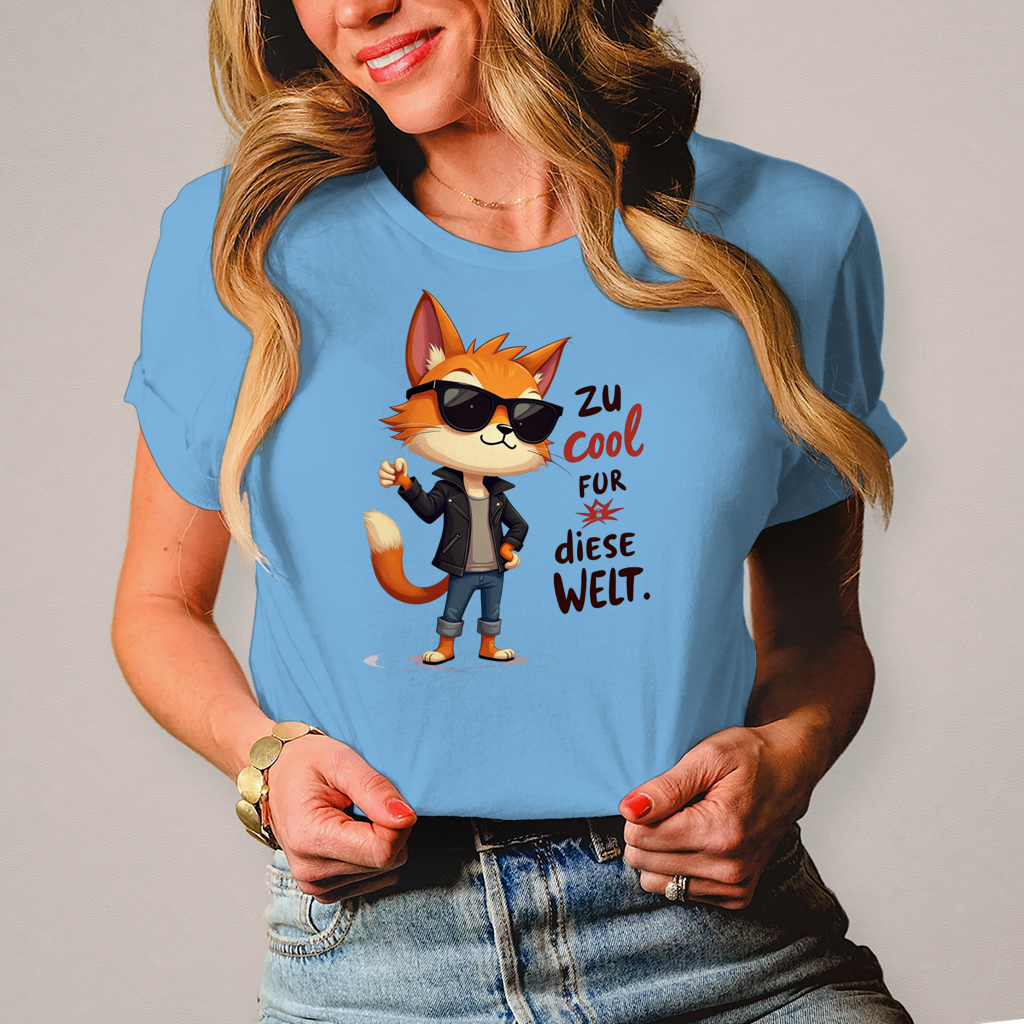Damen T-Shirt „Zu cool für diese Welt“ – Lustiges Sprüche & Statement Shirt