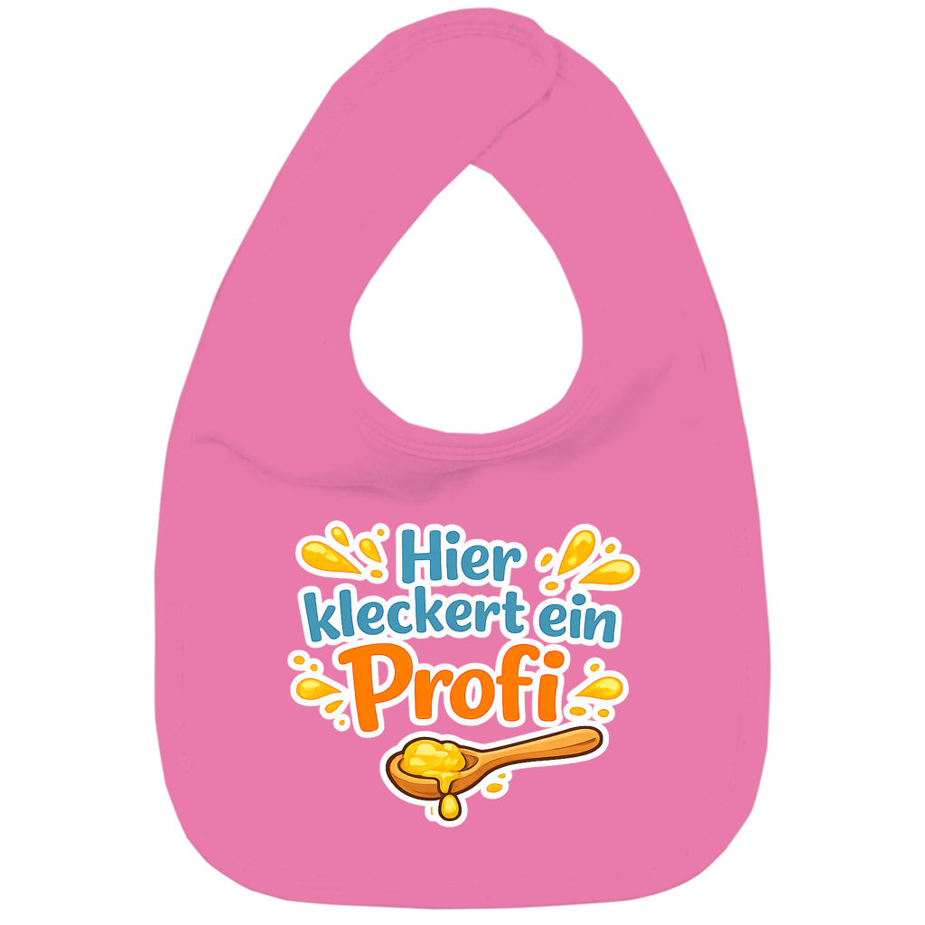 Kinder Bio Lätzchen mit Spruch „Hier kleckert ein Profi“ – Baby & Kleinkind
