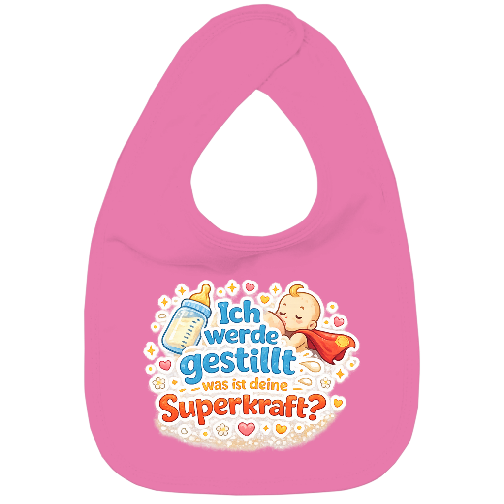 Kinder Bio Lätzchen „Ich werde gestillt – was ist deine Superkraft?“ – Baby & Kleinkind