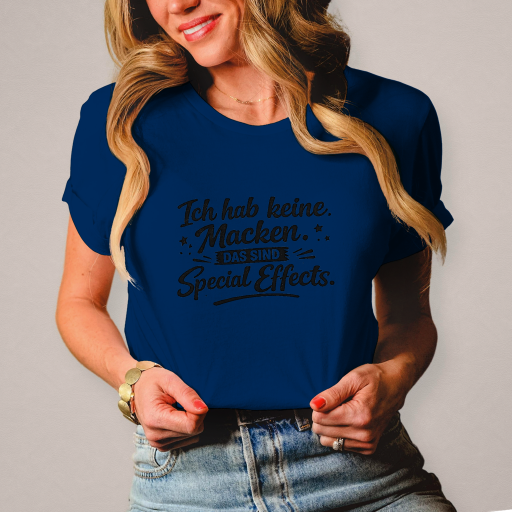 Damen T-Shirt Ich hab keine Macken - schwarze Schrift